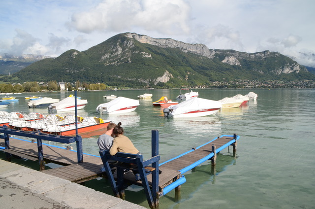 Au bord du lac d'Annecy